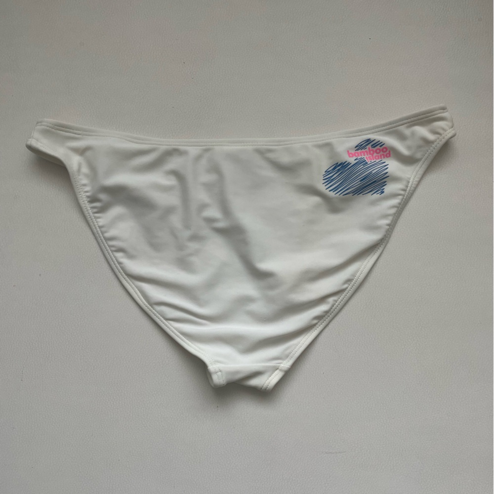 Bamboo Island White bikini bottom M